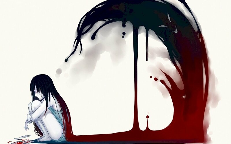 Hình ảnh cô gái buồn Anime