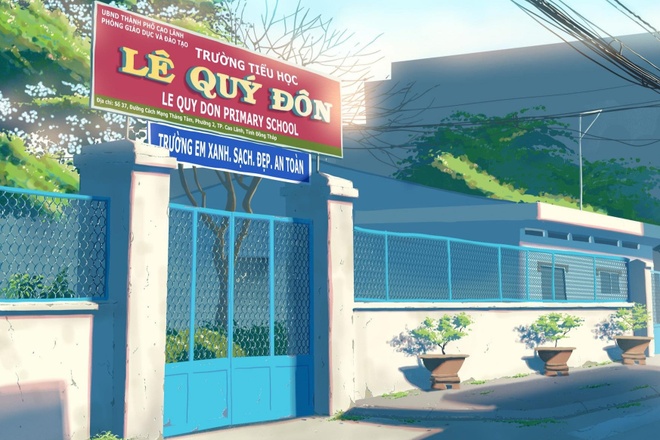 Trường học Việt Nam xuất hiện trong anime