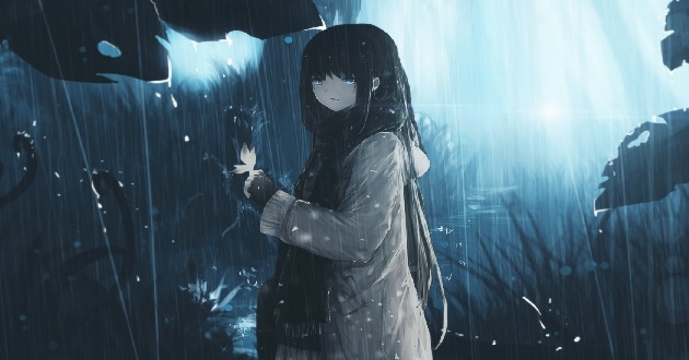 Hình ảnh anime buồn tâm trạng cô đơn cho nam, nữ