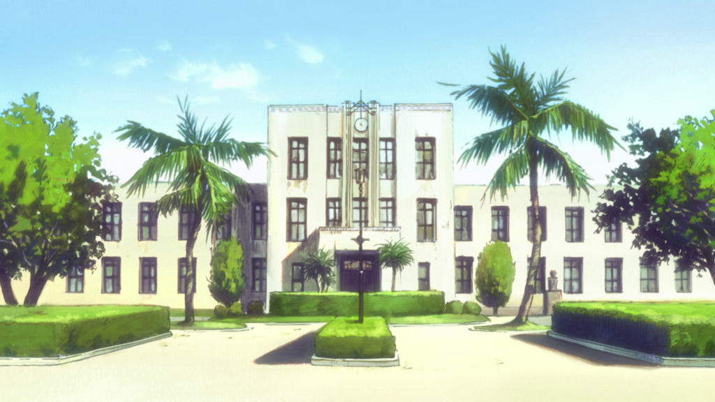 Trường học trong anime cực đẹp, đơn giản