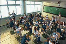 Lớp học anime nhộn nhịp và vui vẻ